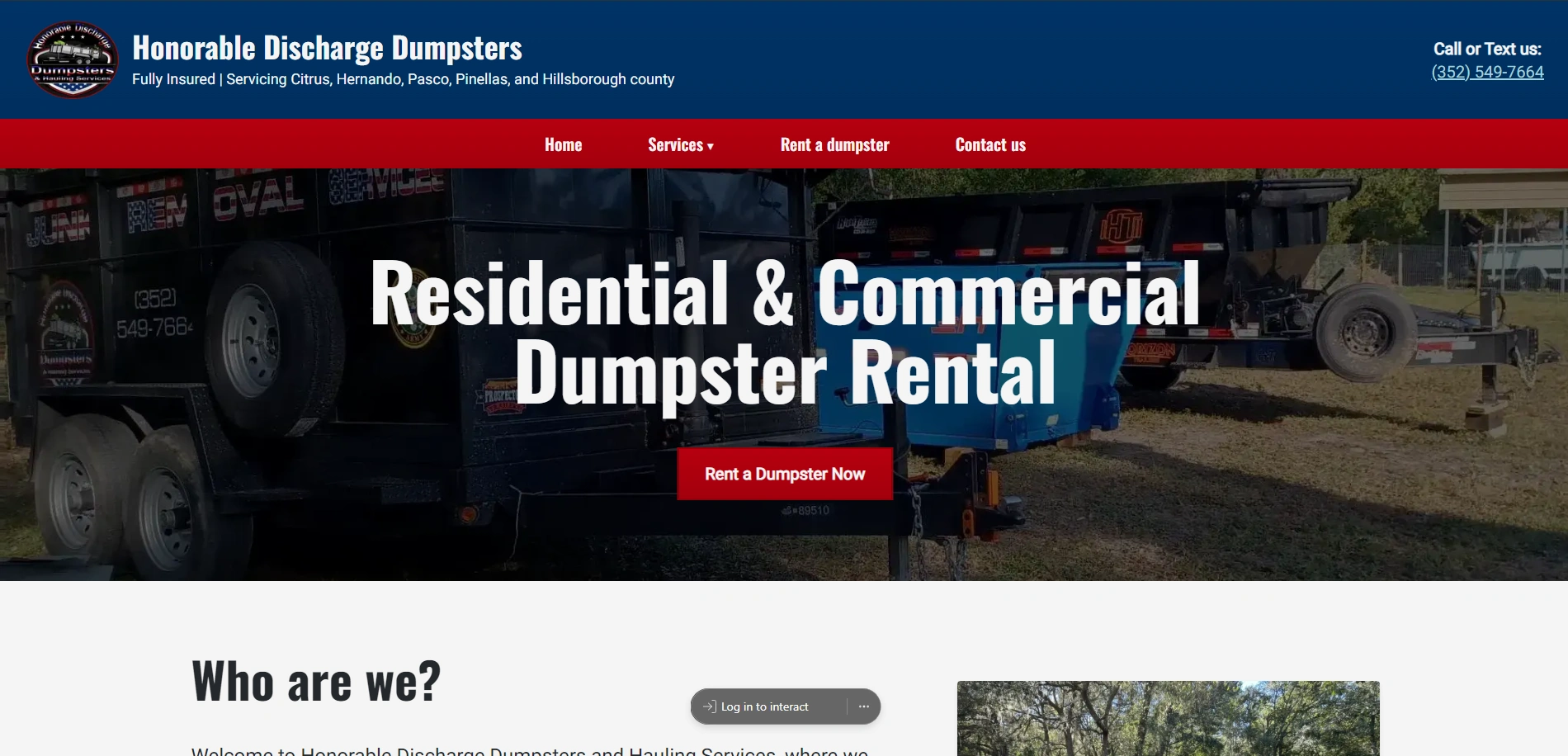 Honorable Discharge Dumpsters